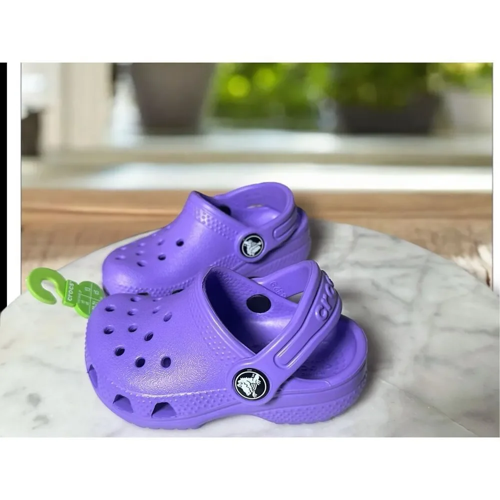 NEW 🆕🔥 CROCS Toddler Baby Clogs Slip-on Water Shoes Size C 5